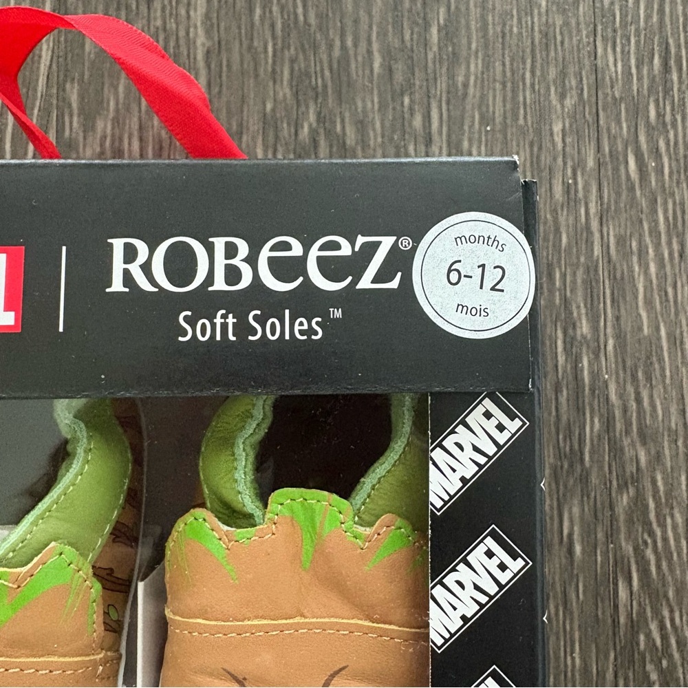 New! Marvel ROBEEZ Groot Baby Soft Sole Shoes 6-12 Months - Picture 9 of 11